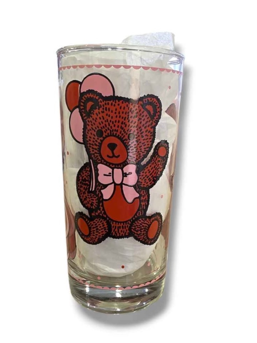 1980s Teddy Bear Drinking Glasses - Set of 4 - Picture 3 of 5
